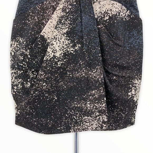 Halston Heritage Splatter Mini Skirt with Pockets - Picture 3 of 13